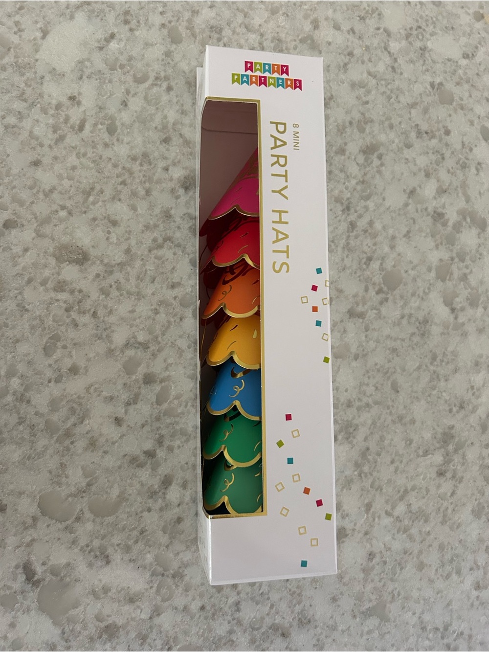 “New” Party Partners Bright Multicolor Mini Hats — Pack of 8